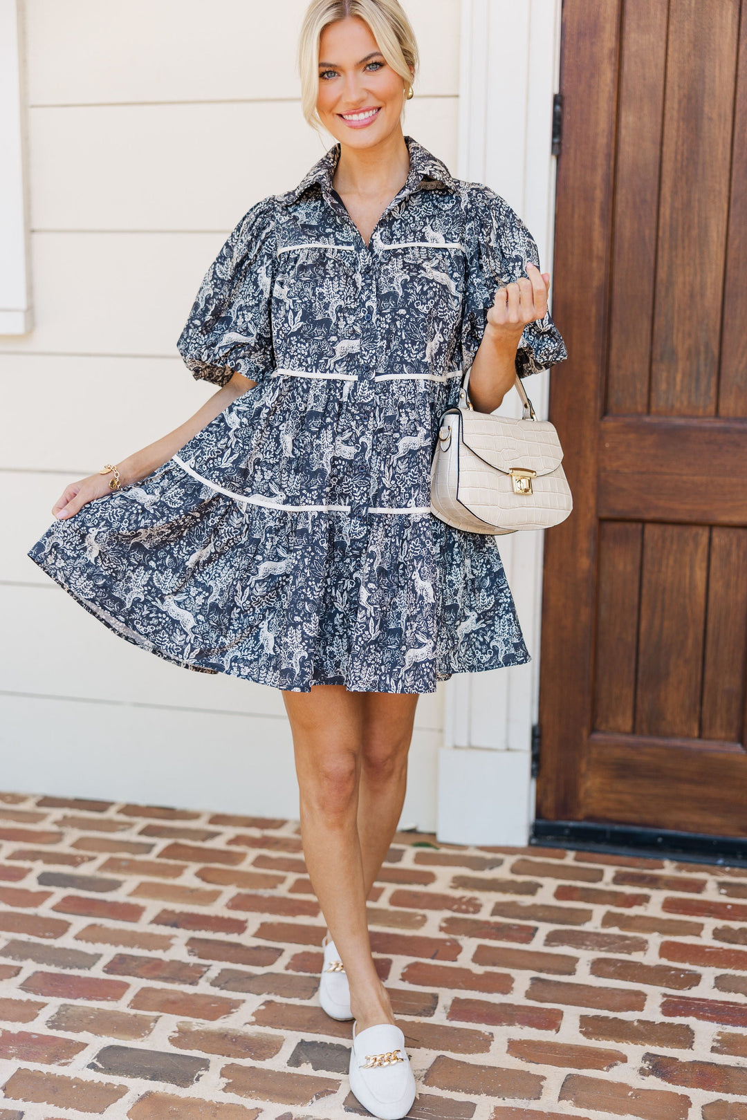Aureum: All For You Black Toile Dress