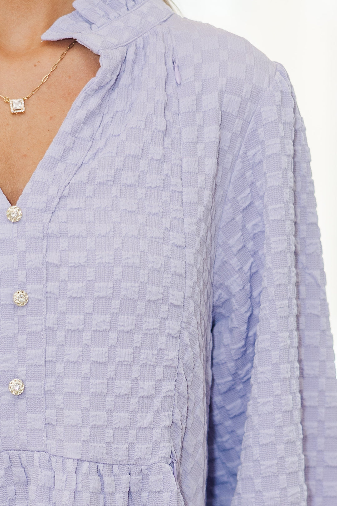 NURSING COLLECTION: All Up To You Lavender Textured Dress