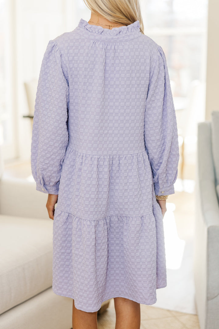 NURSING COLLECTION: All Up To You Lavender Textured Dress