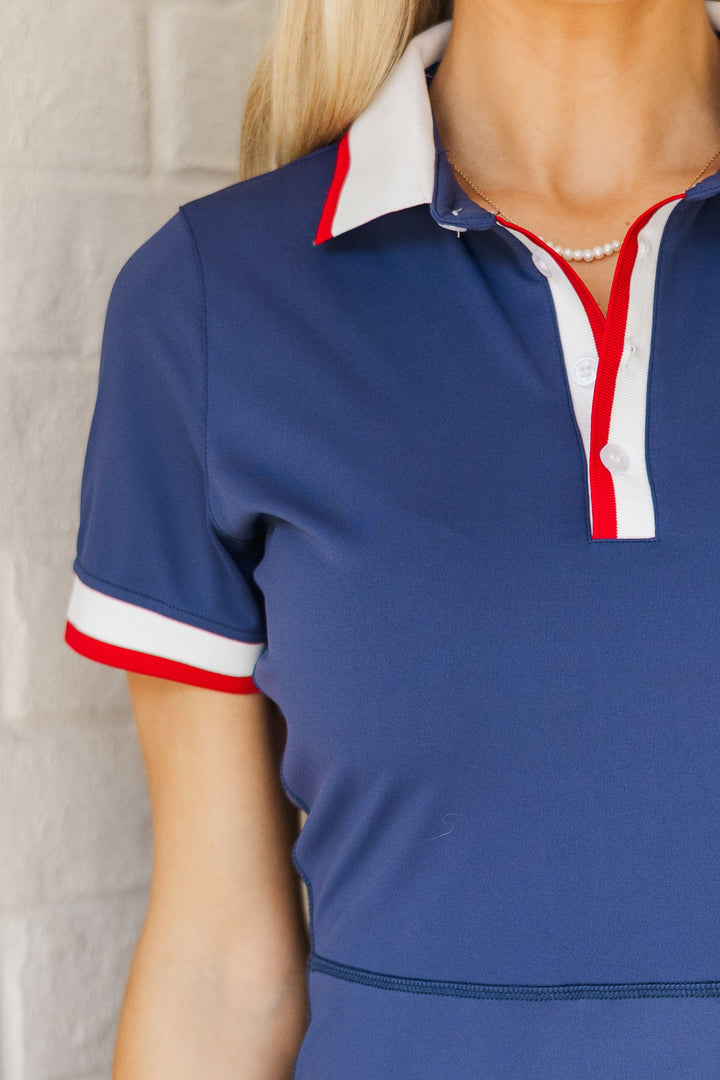 On Point Navy Tennis Dress