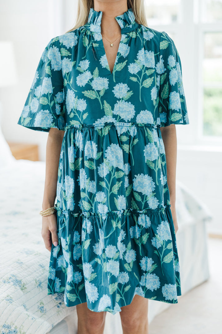 NURSING COLLECTION: Feeling Your Best Navy Floral Dress