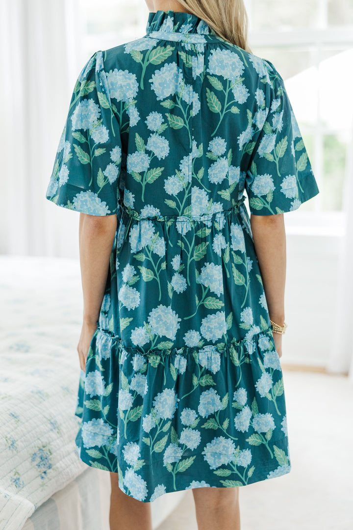 NURSING COLLECTION: Feeling Your Best Navy Floral Dress