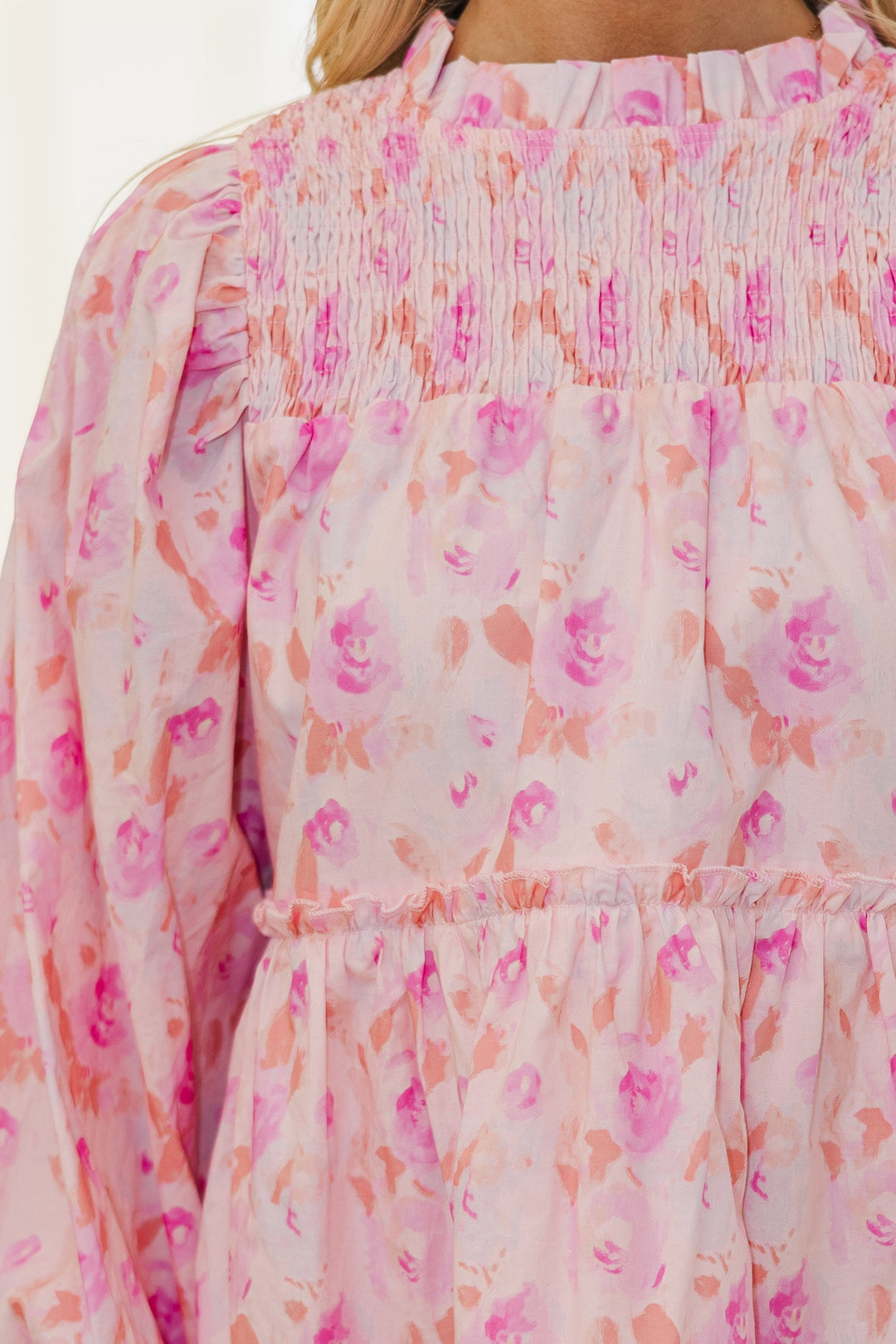 NURSING COLLECTION: Be Your Best Pink Floral Babydoll Dress