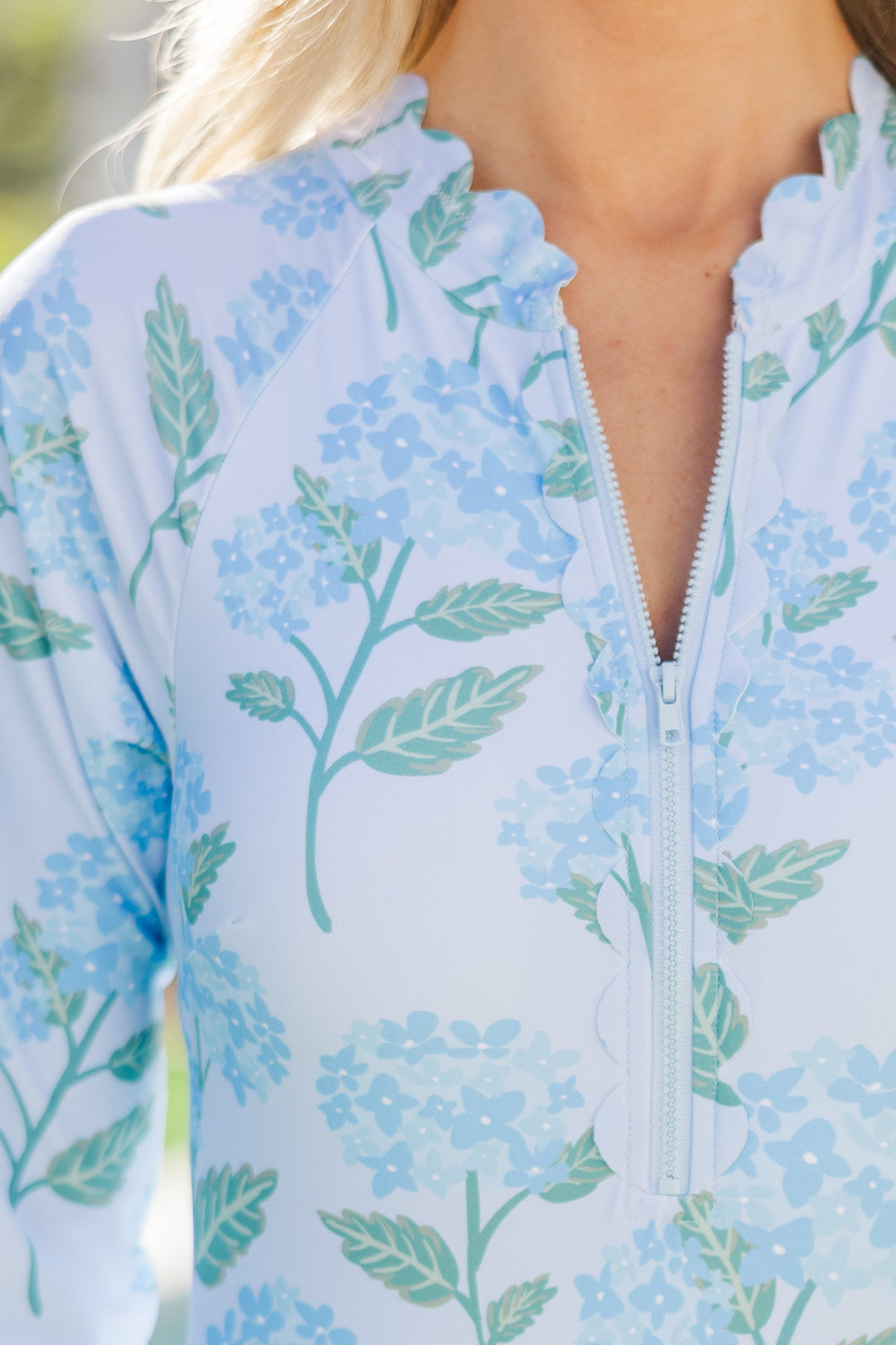 On Your Mind Light Blue Floral One Piece Swimsuit