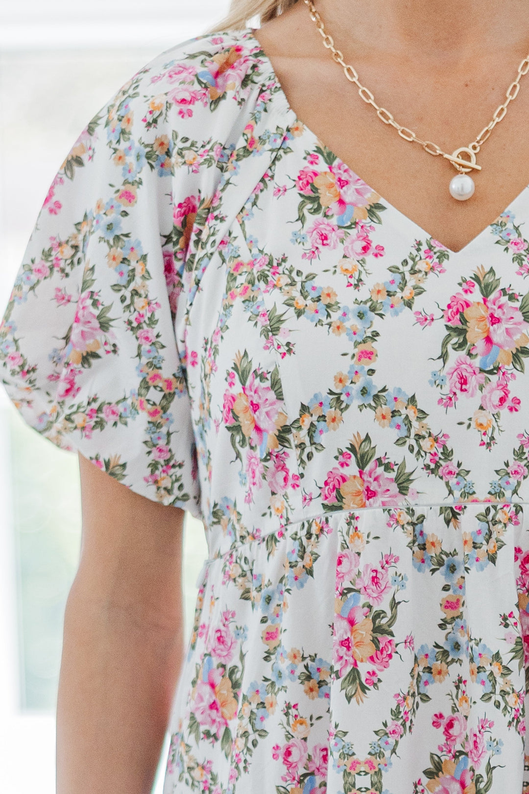 NURSING COLLECTION: Falling In Love Cream Floral Maxi Dress