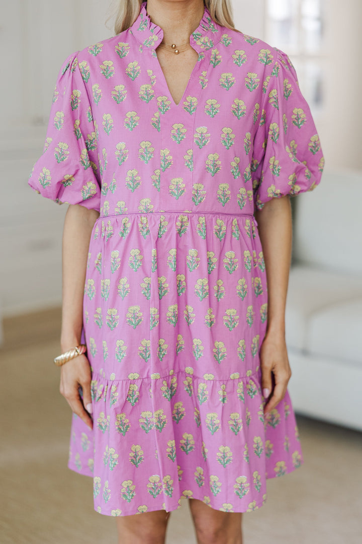 NURSING COLLECTION: When You Know Pink Medallion Dress