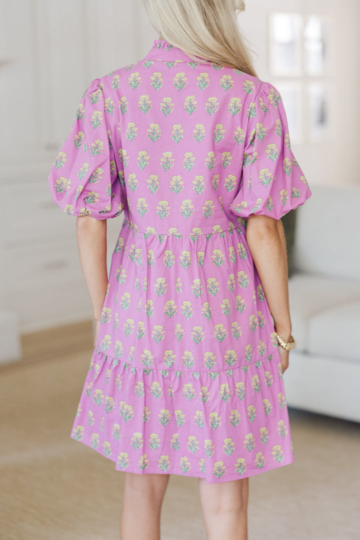 NURSING COLLECTION: When You Know Pink Medallion Dress
