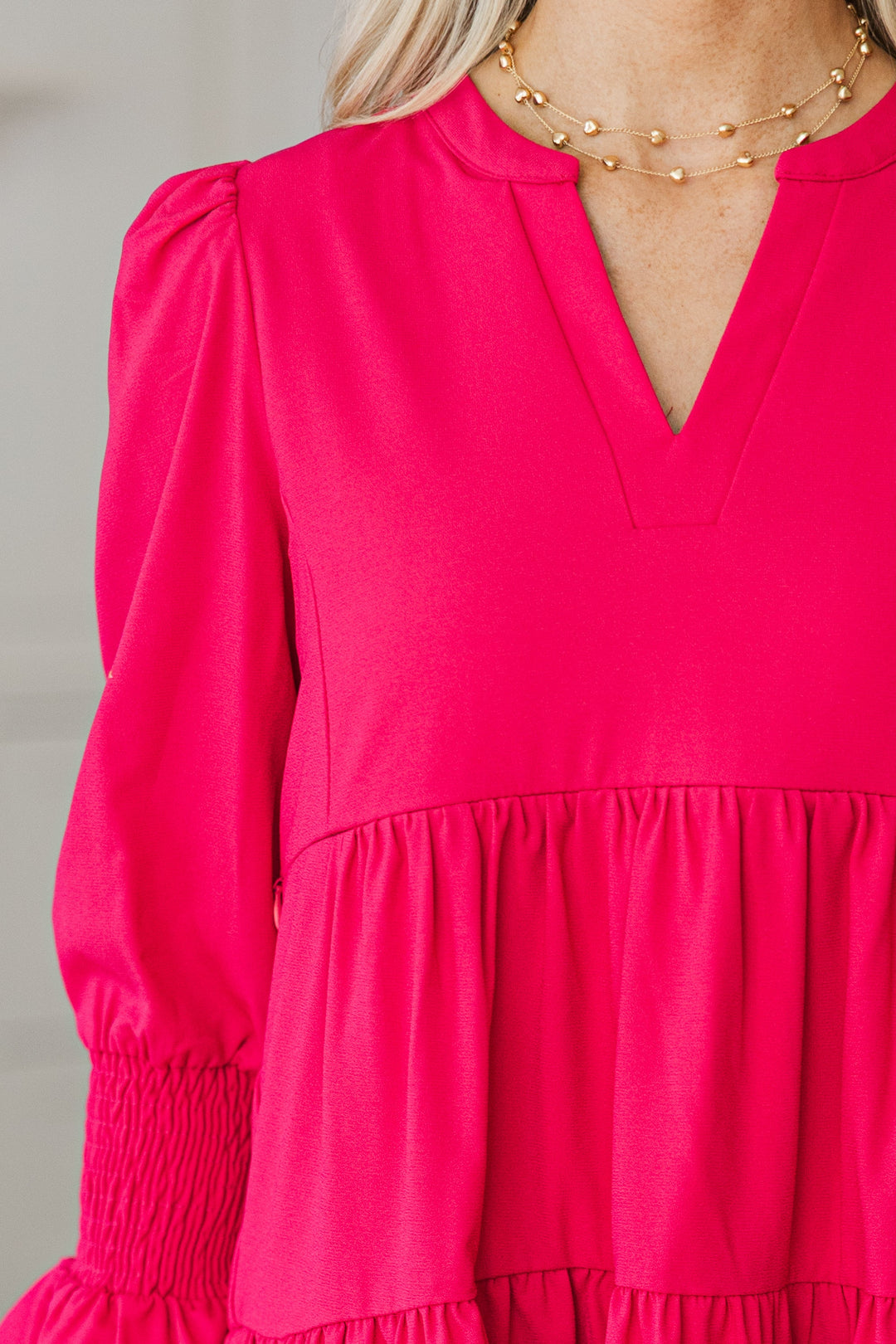 NURSING COLLECTION: In Your Happy Place Fuchsia Dress
