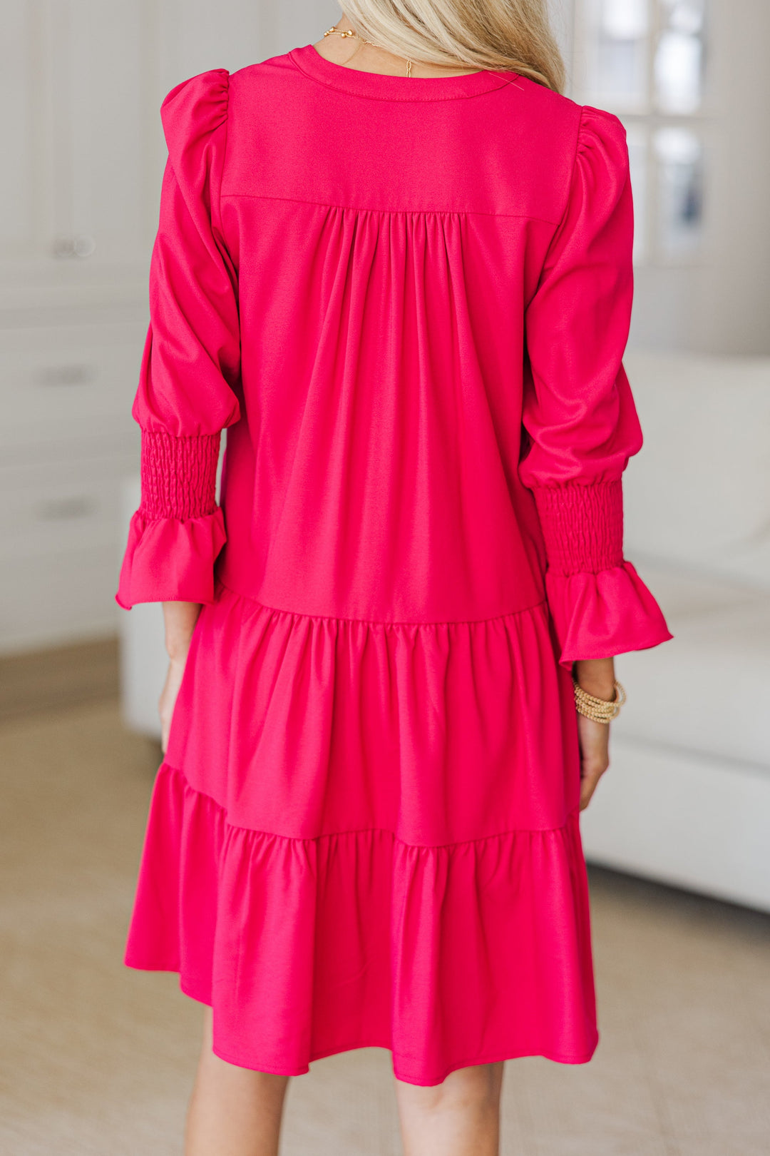NURSING COLLECTION: In Your Happy Place Fuchsia Dress