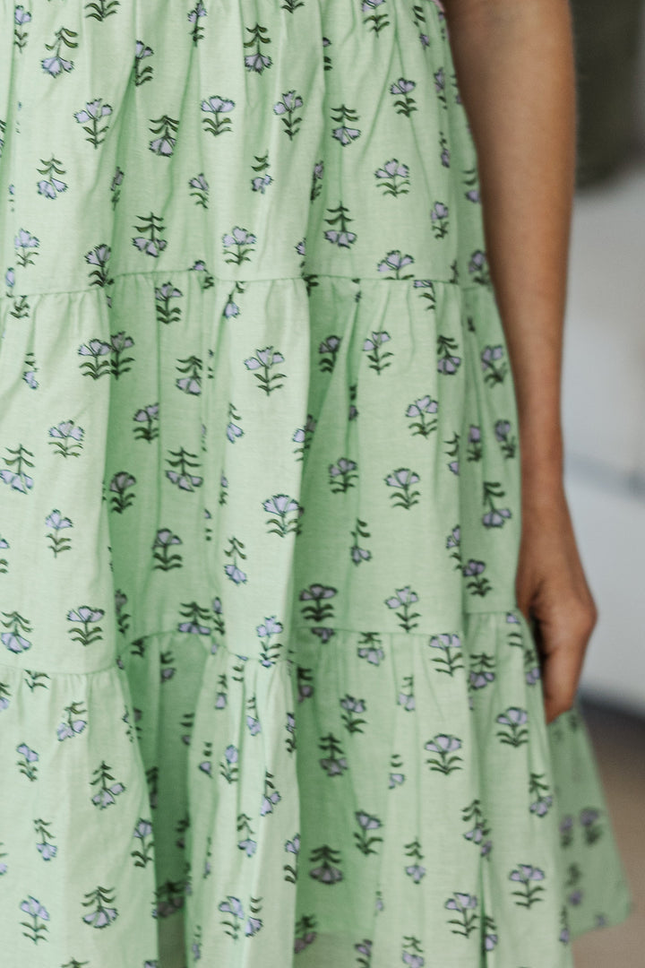 NURSING COLLECTION: You're The One Sage Floral Medallion Dress
