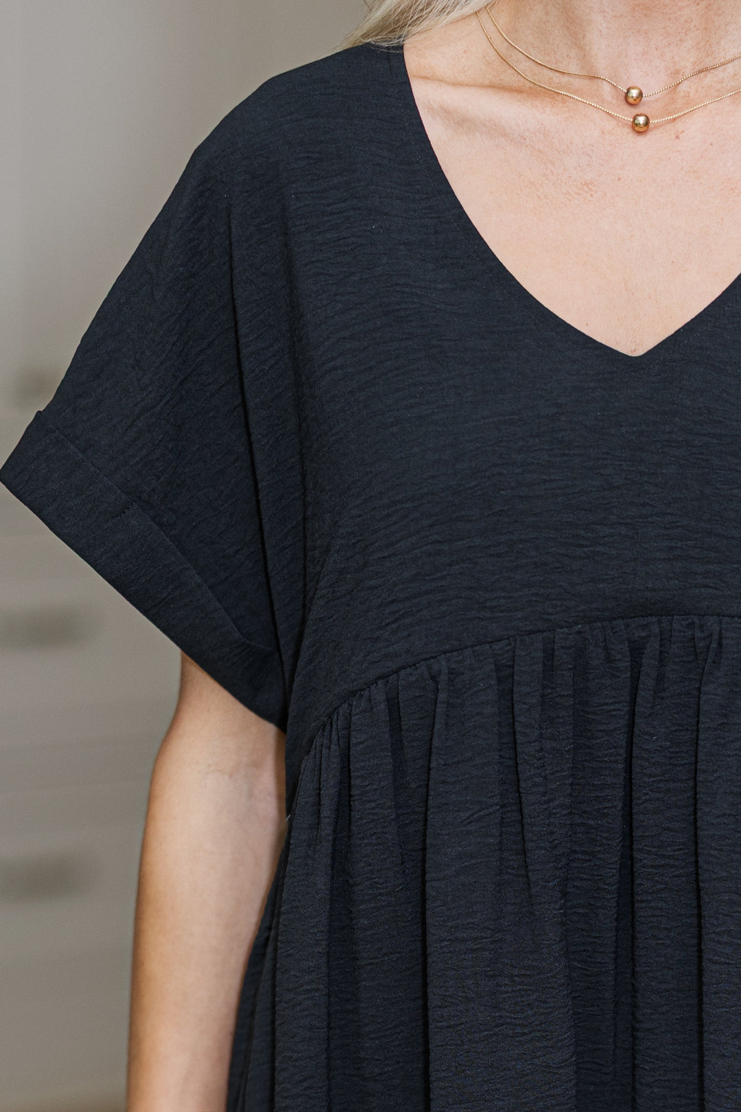 NURSING COLLECTION: Full Of Joy Black Dress
