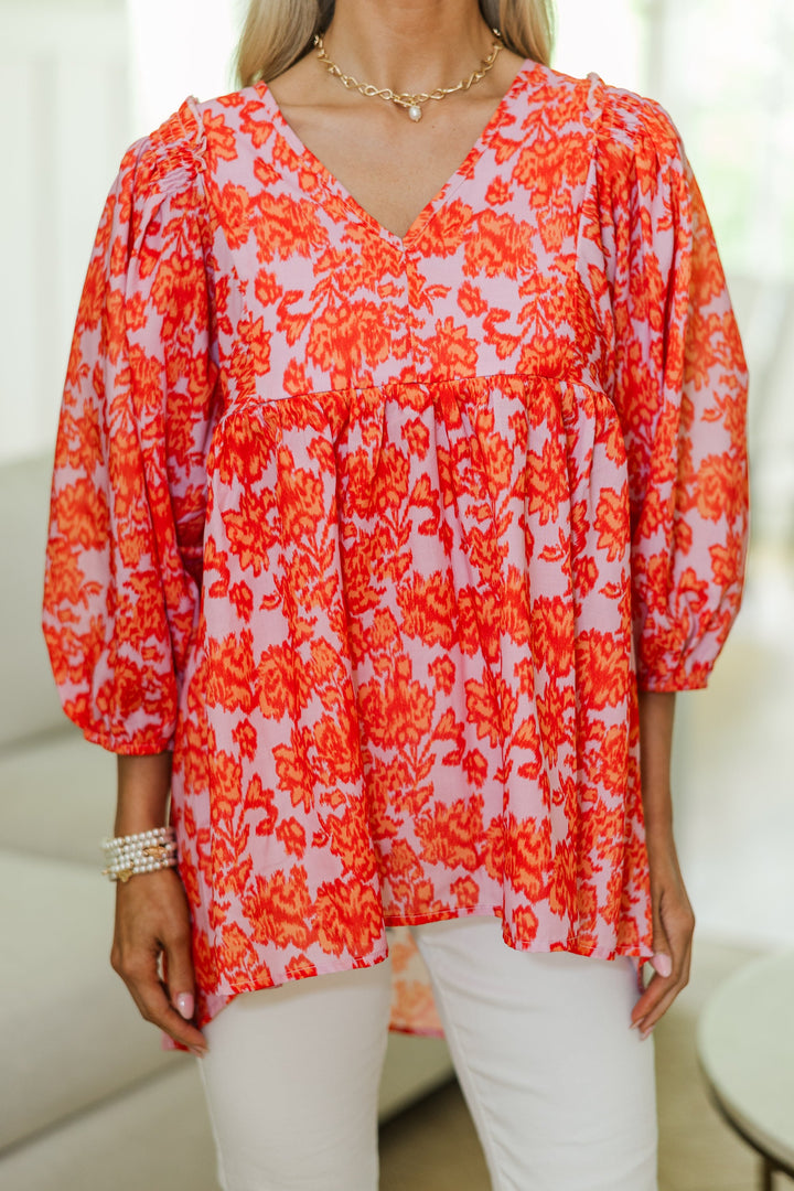 NURSING COLLECTION: All So Nice Lavender Floral Tunic