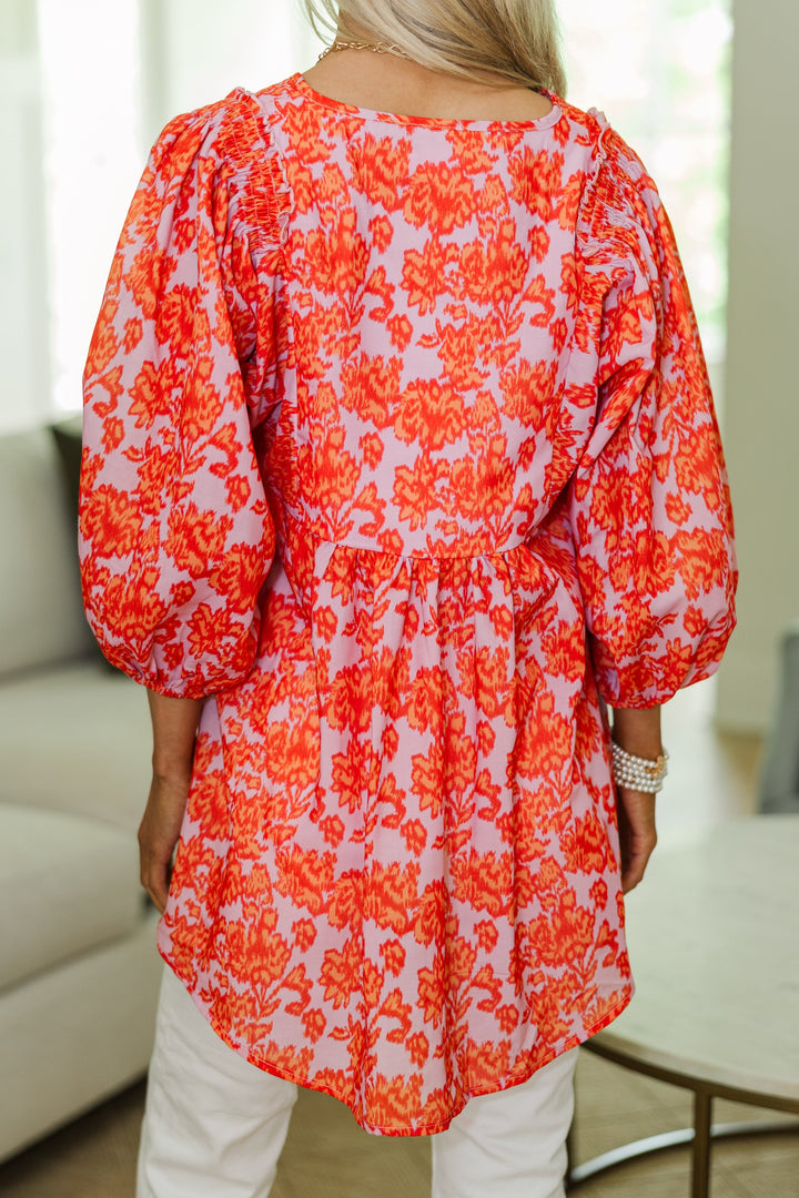 NURSING COLLECTION: All So Nice Lavender Floral Tunic