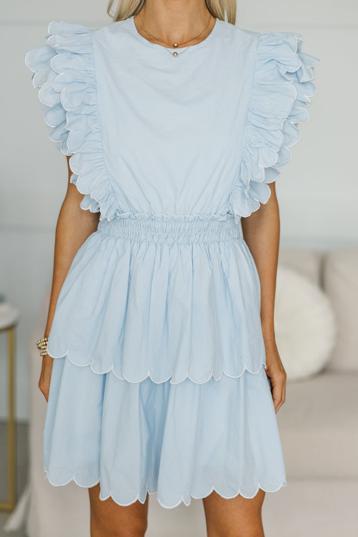 NURSING COLLECTION: Keep You Close Light Blue Dress