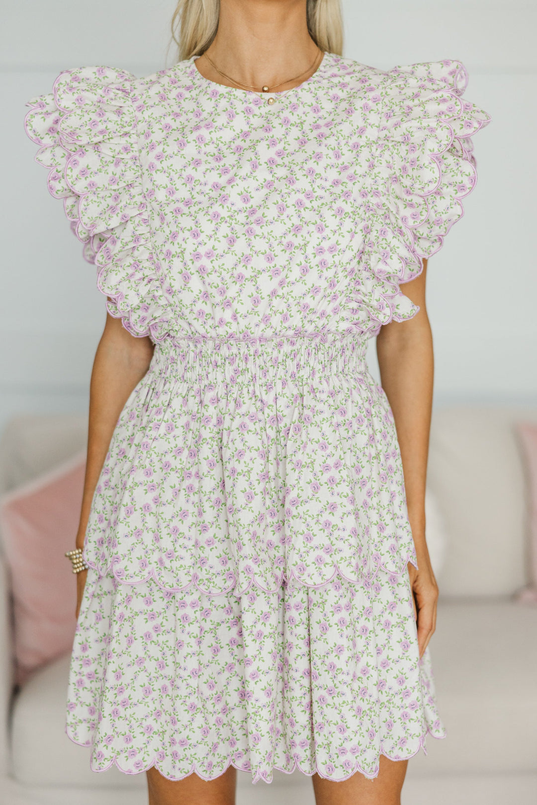 NURSING COLLECTION: Keep You Close Lavender Floral Dress