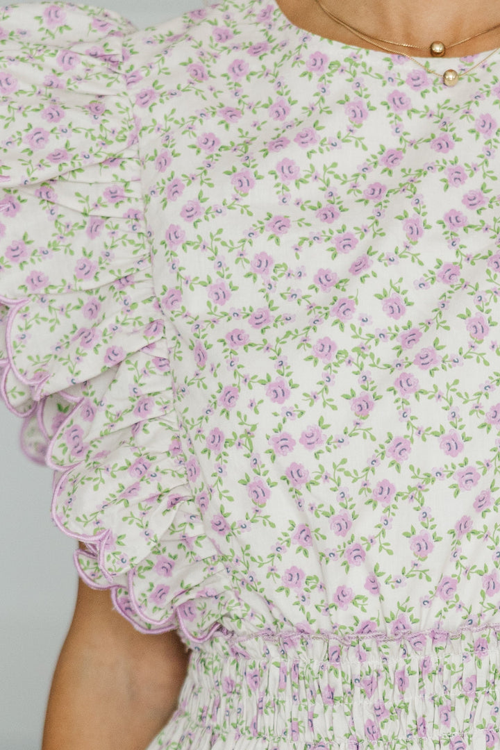NURSING COLLECTION: Keep You Close Lavender Floral Dress