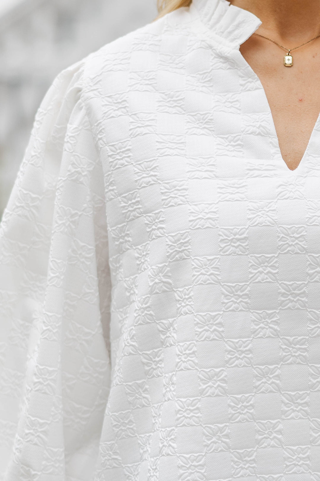 Believe What You See Cream Blouse