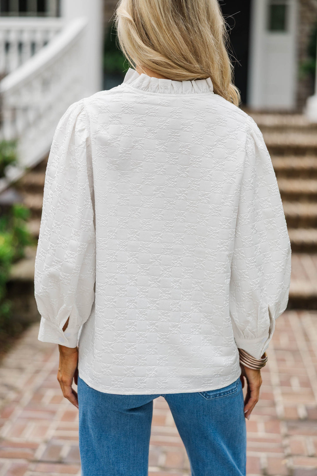 Believe What You See Cream Blouse